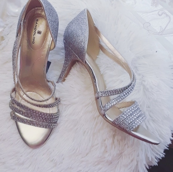 Bandolino Shoes - PROM! NWT Bandolino gold   strappy heels size 8.5